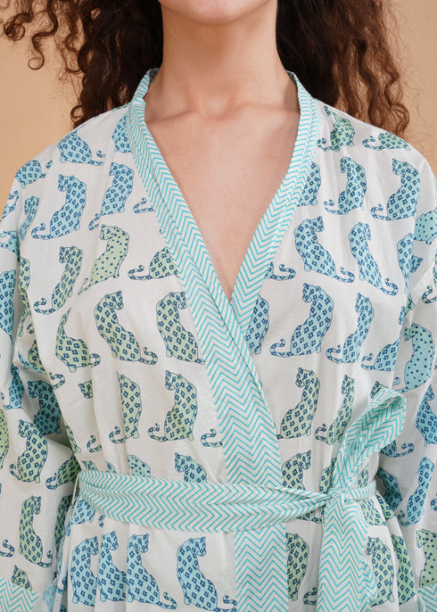 Women's Robe Jawai Leopard